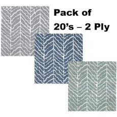 Serviettes, 2 Ply - 33cm - Arrows